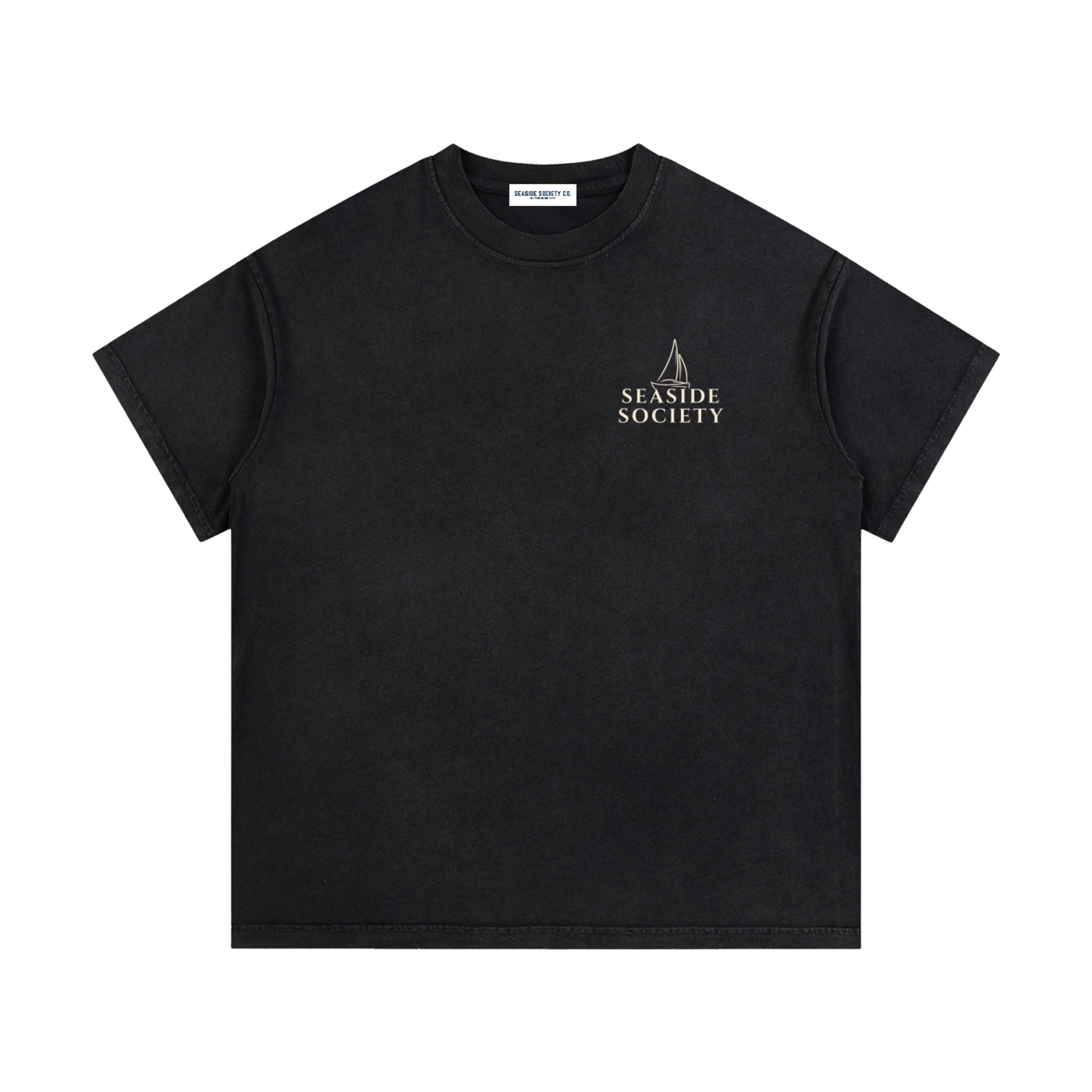 Coastline Vintage Wash Cotton T-Shirt