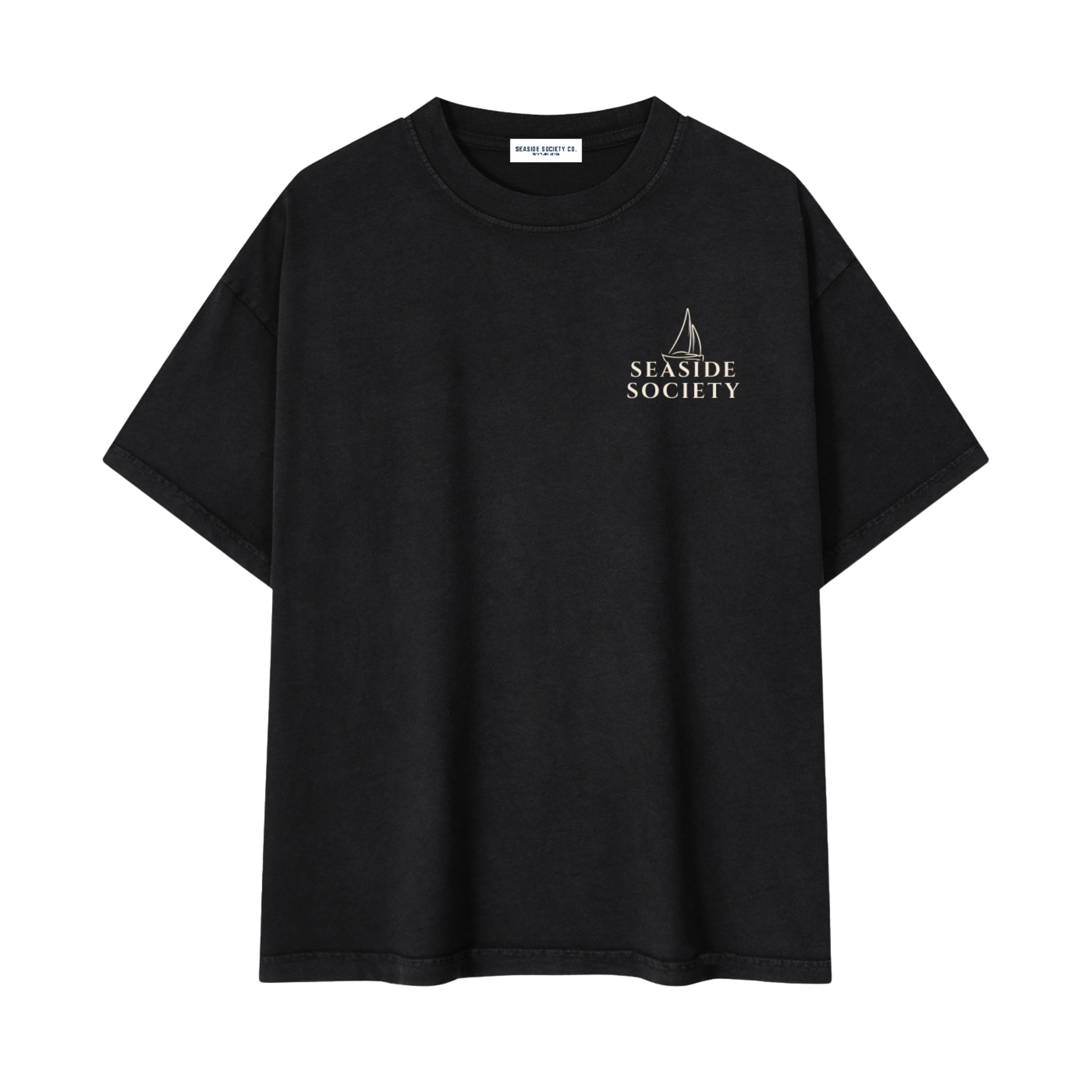 Coastline Vintage Wash Cotton T-Shirt
